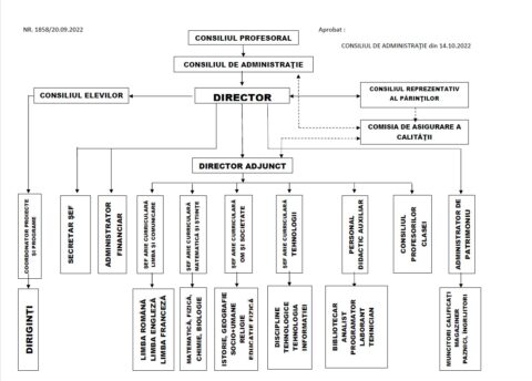 Organigrama Liceul Tehnologic Aiud